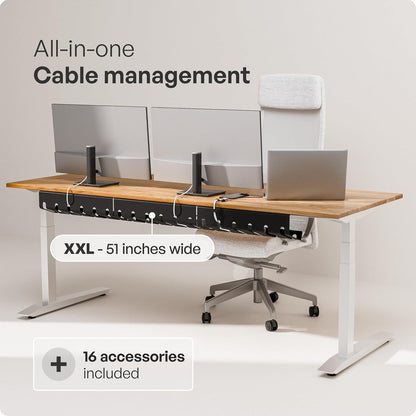 Cable Management under Desk, Set of 3 - Black