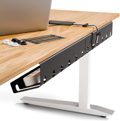 Cable Management under Desk, Set of 3 - Black